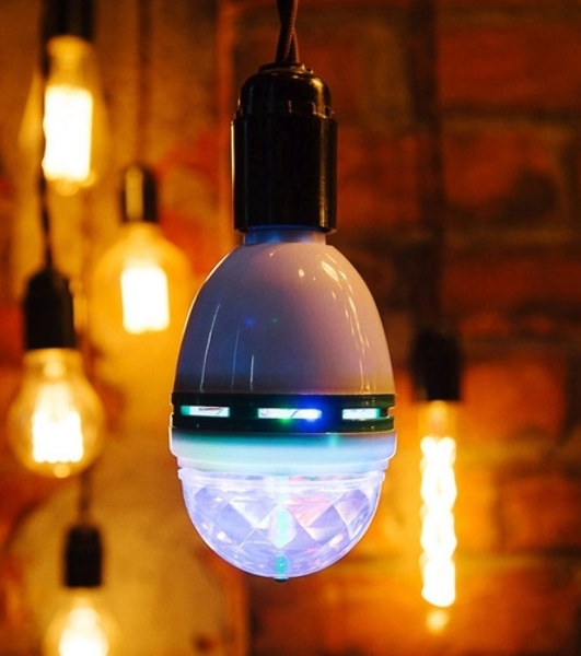 Диско-лампа Neon-night светодиодная e27, подставка с цоколем e27 в комплекте, 230 В