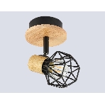 Светильник Ambrella light TR8751 BK/WD черный/дерево IP20 E27 D115*175, фото6