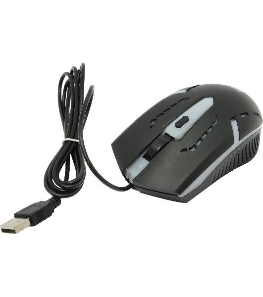Мышь проводная Defender Flash MB-600L черный, 1200 dpi, USB, кнопки - 4