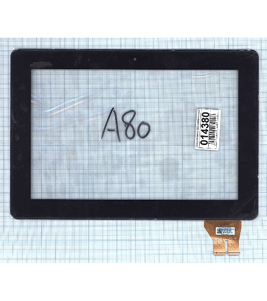 Сенсорное стекло (тачскрин) для Asus PadFone 3 A80 5363N FPC-1, черное с рамкой