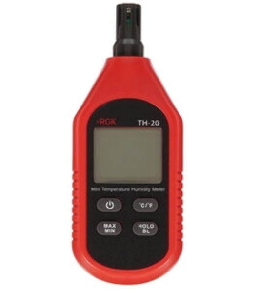 Термогигрометр RGK TH-20 портативный красный/черный (776486)