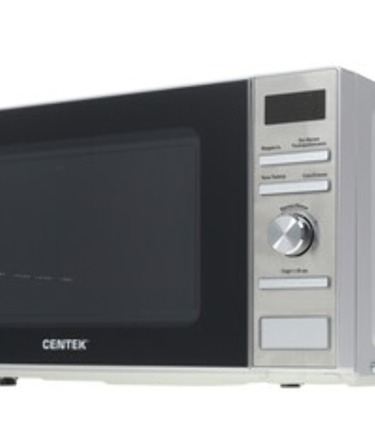 Микроволновая печь Centek CT-1586 серебристый, 20 л, 700 Вт, переключатели - кнопки, поворотный механизм