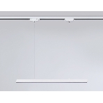 Трековый однофазный подвесной светодиодный светильник Ambrella light GL6782 WH белый LED 24W 3000K 600*22*1025, фото3