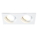 Встраиваемый поворотный точечный светильник Ambrella light TN102759/2 WH белый IP20 GU5.3/2 200*100*32, фото10