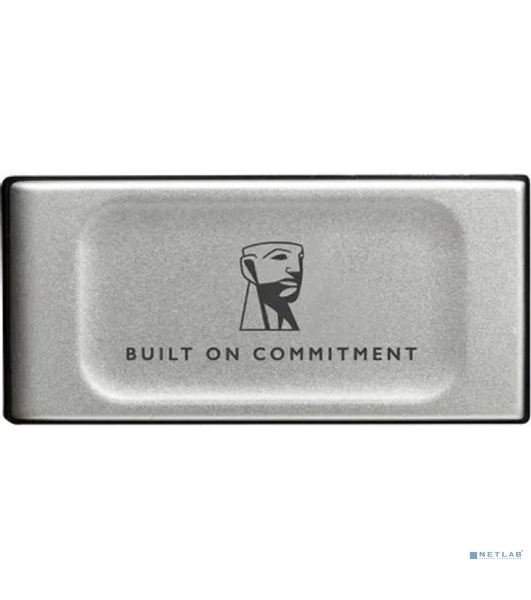 Внешний SSD Kingston XS2000, 500 Gb, USB 3.2 Gen 2x2 Type-C, R/W 2000/2000, серебристый