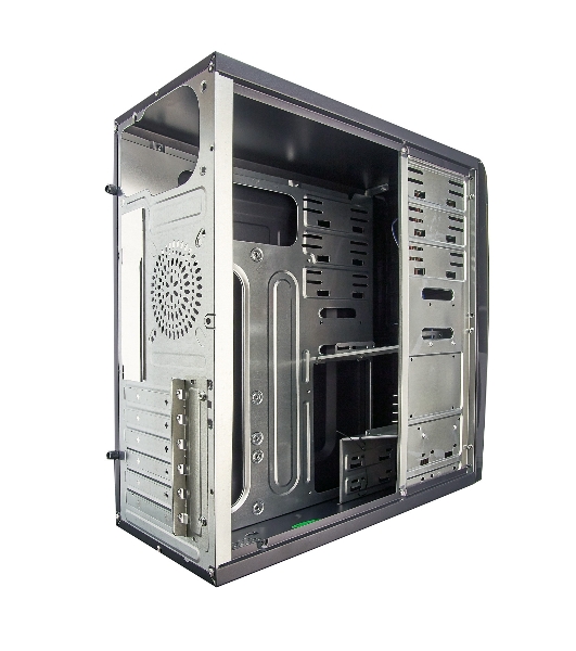Компьютерный корпус Miditower ExeGate EX280387RUS CP-604 Black, ATX, (CP400W, 80мм), 2хUSB, Audio