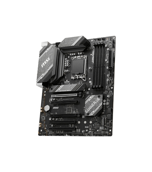 Материнская плата MSI B760 GAMING PLUS WIFI, LGA 1700, Intel B760, 4xDDR5, 4xSATA, 2xM.2, 1xPCI-E 4.0 x16, 3xPCI-E 3.0 x1, 1xDP, 1xHDMI, 1x 2.5Gb LAN, 2xUSB-A 3.2 Gen 2, 4xUSB 2.0, 5x3.5 мм, 7.1, Standard-ATX