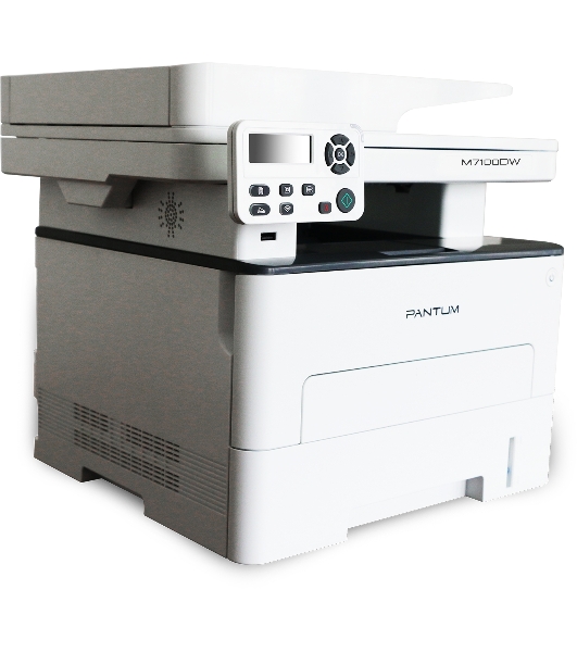 МФУ лазерное Pantum M7100DW, A4, ч/б, печ. до 33 стр/мин., скан. до 24 стр/мин., 1200x1200dpi, USB, RJ-45, Wi-Fi, проектная модель