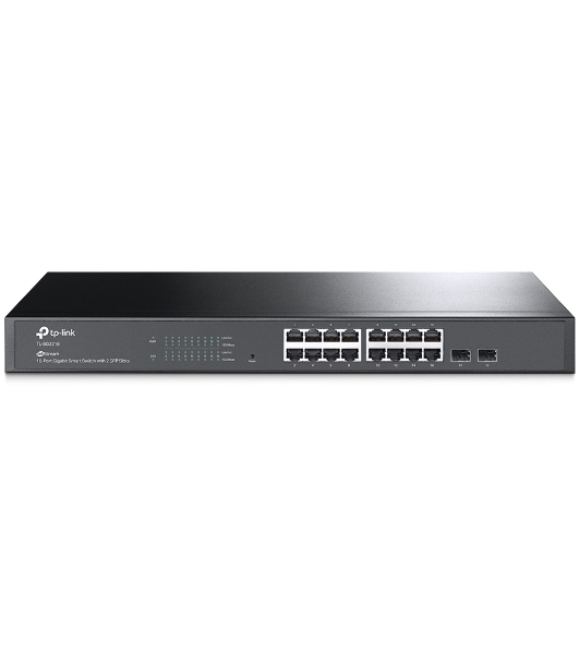 Коммутатор TP-Link Jetstream 16-port gigabit smart switch with 2-gigabit uplink ports