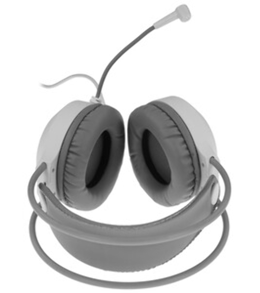 Гарнитура Oklick HS-L300G белый, проводная, 3.5 мм, подсветка