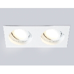 Встраиваемый поворотный точечный светильник Ambrella light TN102759/2 WH белый IP20 GU5.3/2 200*100*32, фото9