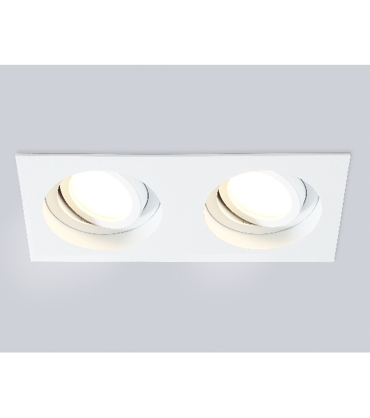 Встраиваемый поворотный точечный светильник Ambrella light TN102759/2 WH белый IP20 GU5.3/2 200*100*32