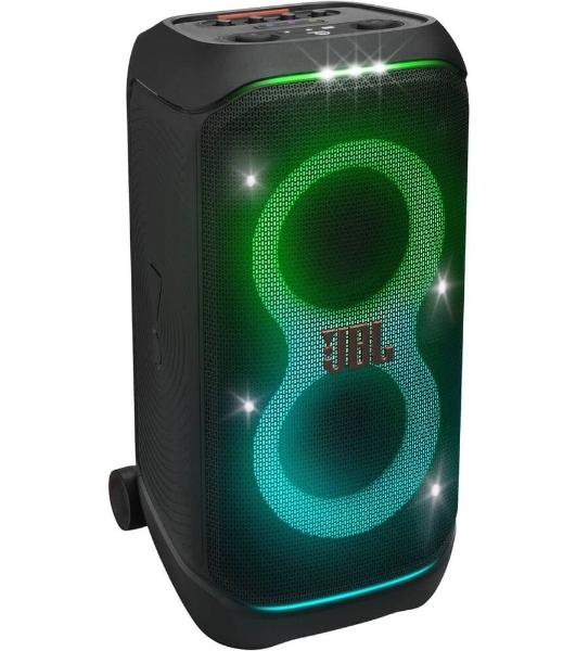 Портативная акустика JBL PartyBox Stage 320 (1.0 2 x 120 Вт, Bluetooth, AUX, USB, 6.3 мм jack, RGb подсветка, IPX4, JBLPBSTAGE320UK)