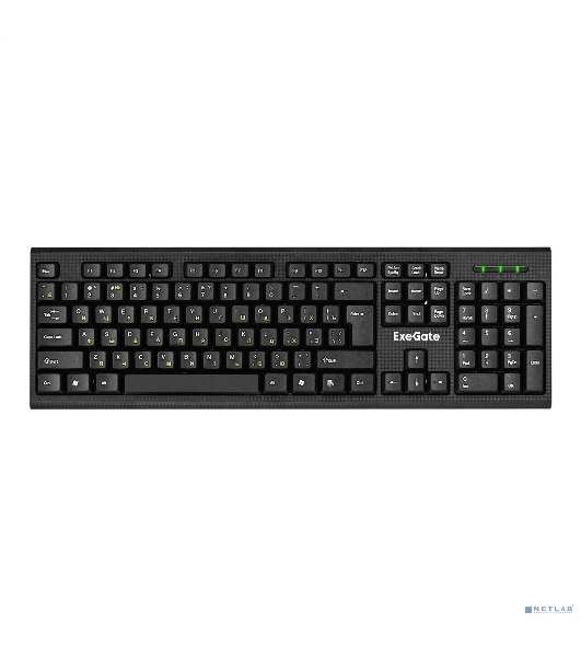 Комплект клавиатура+мышь ExeGate Professional Standard Combo MK200 беспроводной, USB, 1200 DPI, чёрный