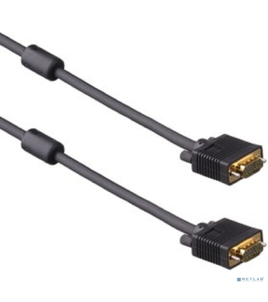 Кабель VGA Pro ExeGate EX-CC-PVGA-15M15M-30.0 (15M/15M, 30м, 2 фильтра, позолоченные контакты, экран)