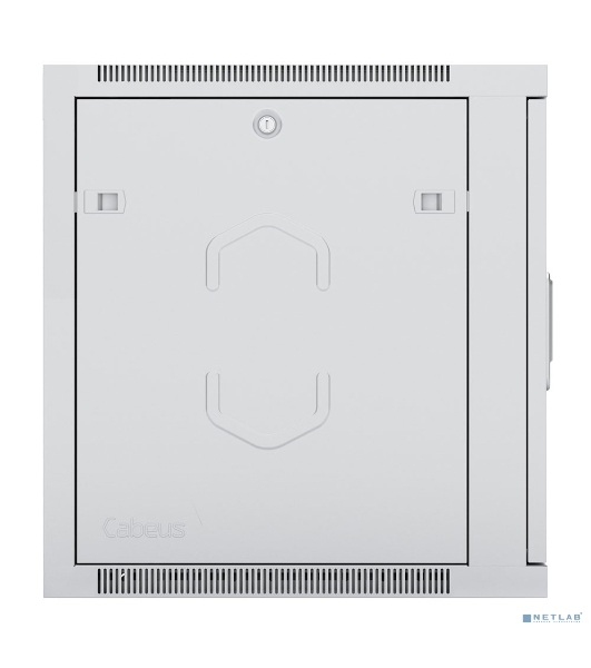 Шкаф телекоммуникационный Cabeus SH-05F-9U60/45 настенный 19' 9U 600x450x501 мм (ШхГхВ) дверь стекло, серый (RAL 7035)