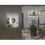 Настенный светодиодный светильник Ambrella light LH31037 GR/SM серый/дымчатый 6W 3000K 150*150*85, фото3