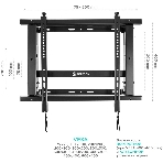 Настенное крепление ONKRON PRO7 Mдля видеостен 40”-70', черный, фото3