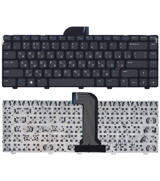 Клавиатура для ноутбука Dell Inspiron 14 3421 14R 5421 черная с рамкой