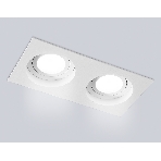 Встраиваемый поворотный точечный светильник Ambrella light TN102759/2 WH белый IP20 GU5.3/2 200*100*32, фото7