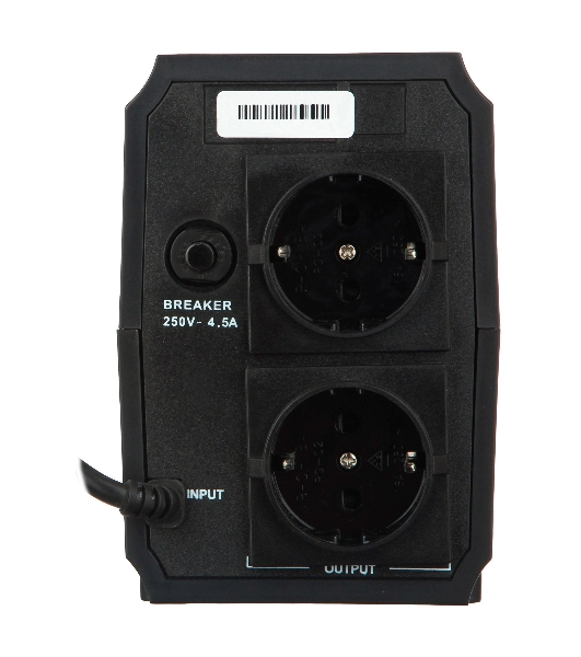 Источник бесперебойного питания ExeGate EP244541RUS Power Back BNB-400 400VA, черный, 2 евророзетки