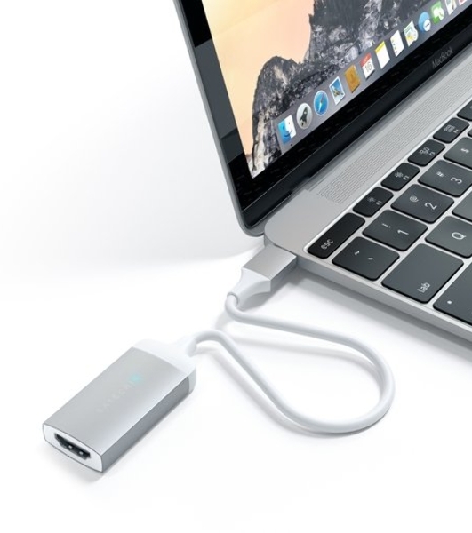 Адаптер Satechi Type-C to HDMI 4K 60HZ. Поддержка 4K/60Hz. Материал корпуса алюминий. Цвет серебряный.