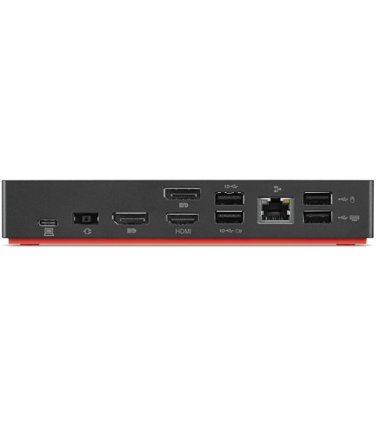 USB-концентратор Lenovo ThinkPad 40AY0090EU, USB Type-C, USB/USB Type-C/RJ-45/HDMI/DisplayPort/mini-jack 3.5мм, USB