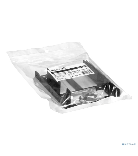 Салазки (переходник) ExeGate EX292544RUS HD-22T3M металлические для установки 2xHDD/SSD 2.5' в отсек 3.5'