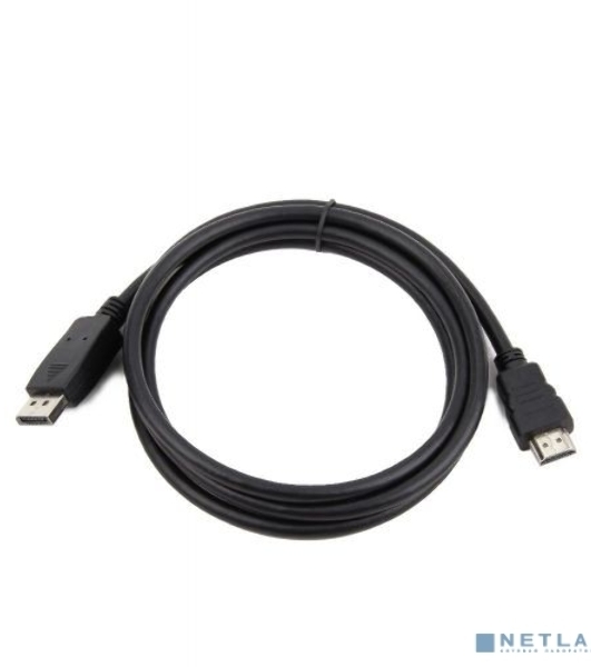 Кабель Filum Display port-HDMI 3 м., медь, черный, разъемы: Display port male- HDMI A male, пакет. FL-C-DPM-HM-3M (894193)