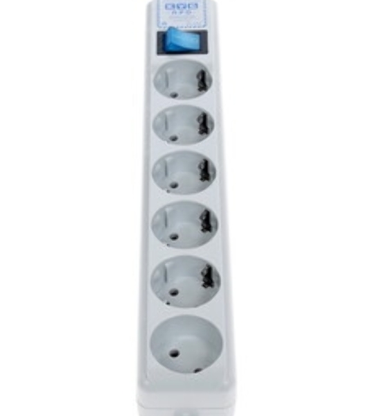 Фильтр-удлинитель PowerCube PRO (SPL(5+1)-16B-P-3M) 3.0 м, LC контур - подавление В/Ч помех, 16А/3,5кВт