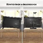 Подставка для телевизора ONKRON PT4 черный 26'-55' макс.35кг настольный фиксированный, фото11
