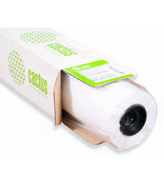 Бумага Cactus Eco CS-LFP80-1067457E 42'(A0+) 1067мм-45.7м/80г/м2/белый CIE155% для струйной печати втулка:50.8мм (2') (упак.:1рул)