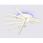 Потолочный светодиодный светильник Ambrella light FL6231 WH белый 88W 3000K-6400K+RGB 605*605*200 (ПДУ ИК), фото7