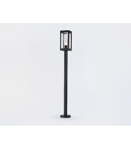 Светильник Ambrella light ST2425 BK/CL черный/прозрачный IP54 E27 max 40W 110*110*1000