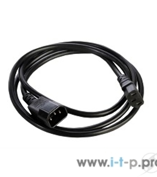 Шнур питания с заземл. IEC 60320 C13/IEC 60320 C14, 10А/250В (3x1,0), 1,8 м. (R-10-Cord-C13-C14-1.8)