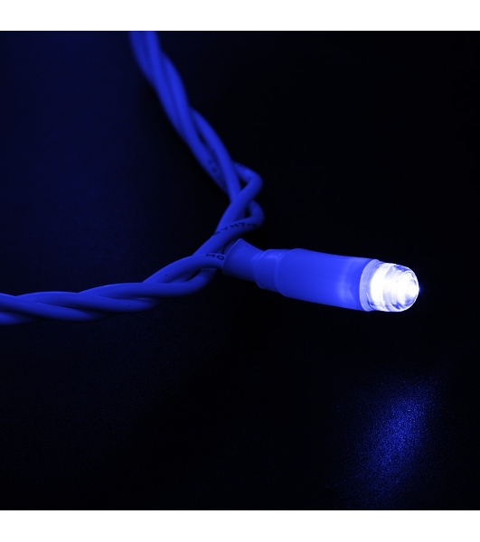 Гирлянда Neon-night Нить 10м, постоянное свечение, белый ПВХ, 230В, синий