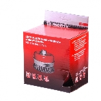 Щетка Matrix для УШМ Heavy Duty, 125 мм, М14, Чашка, крученая проволока 0,5 мм, фото 1