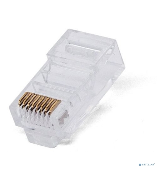 Коннектор RJ-45, Filum FL-NA-PLUG5E-5 5E кат., 8p8c, 6 мкм, для одножильного кабеля, уп/100 шт