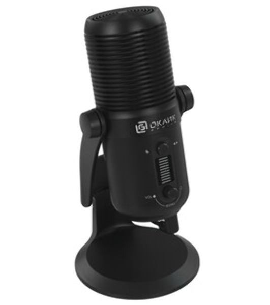 Микрофон проводной Оклик SM-400G 2м черный