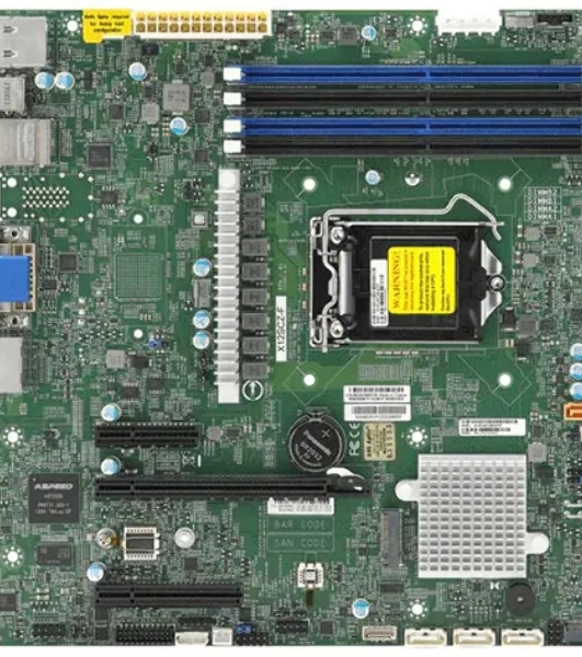 Материнская плата Supermicro X12SCZ-F-B Socket LGA1200 Intel W480E 4DDR4 ECC/DDR4 MicroATX