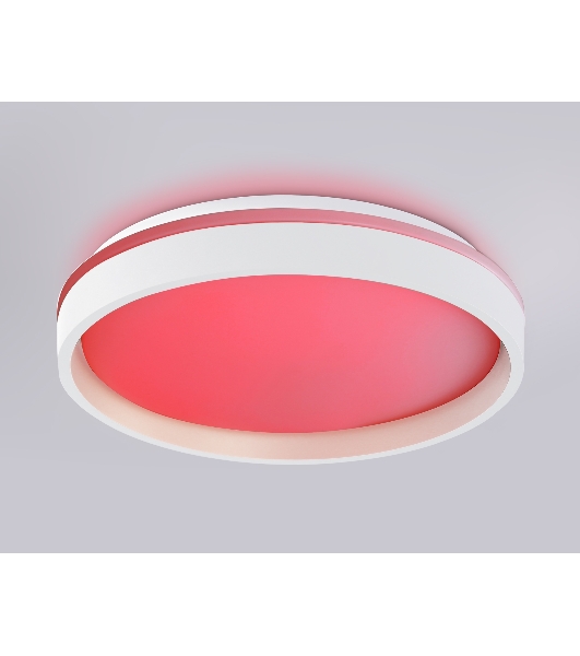 Светодиодный светильник RGB Ambrella light FZ601 WH/GD белый/золото IP20 46W 3000K-6500K+RGB D390*80 (ПДУ ИК)