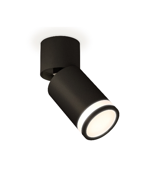 Светильник Ambrella Light XM6313084 SBK/BK/FR черный песок/черный/белый матовый MR16 GU5.3 (A2221, C6313, N6221)