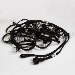 Гирлянда Neon-night LED Galaxy Bulb String 10м, черный каучук, 30 лампx6 LED красный, влагостойкая IP65, фото5
