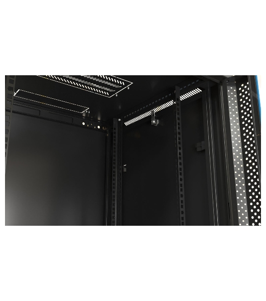 Шкаф телекоммуникационный настенный Hyperline TWB, 19', 6U, 367х600х450 мм (ВхШхГ), дверь: металл, разборный, черный
