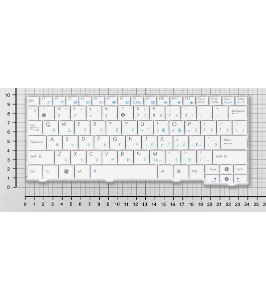Клавиатура для ноутбука Asus Eee PC MK90H белая