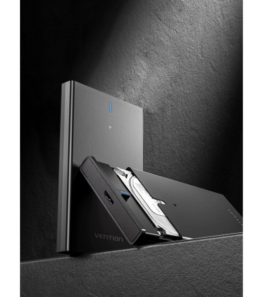 Внешний корпус Vention для HDD/SSD 2.5' (USB 3.0 Mirco-B) черный