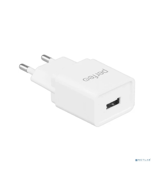 Сетевое зарядное устройство PERFEO с разъемом USB, 2А, белый (I4657)