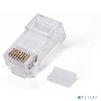 Коннектор RJ-45, Filum FL-NA-PLUG6-2 6 кат., со вставкой, 8p8c, 30 мкм, универсальный, для одножильного и многожильного кабеля, уп/100 шт, фото 1
