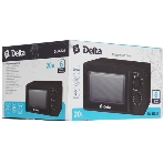 Микроволновая печь Delta DL-85L20 черный, 20 л, 700 Вт, переключатели - поворотный механизм, фото16