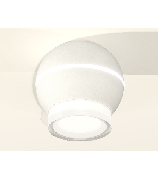 Светильник Ambrella Light XS1101042 SWH/FR/CL белый песок/белый матовый/прозрачный MR16 GU5.3 LED 3W 4200K (C1101, N7160)